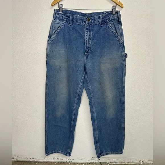 Carhartt Light Blue Denim Jeans 34 x 32 - Picture 2 of 3